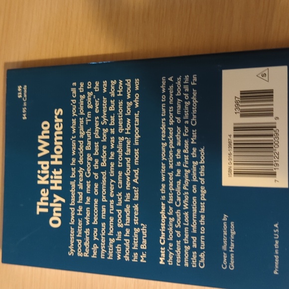 9 Matt Christopher Adventure Books Baseball - Picture 12 of 16